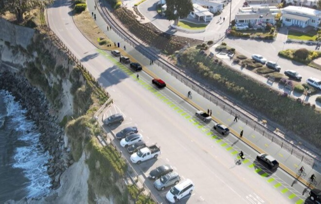 Rendering of the Segment 10 ultimate trail along Cliff Dr