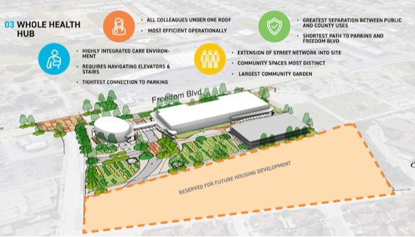 image of a design option from the Freedom Campus Master Plan